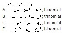 Write the polynomial in standard form. Then identify the polynomial by the number-example-1