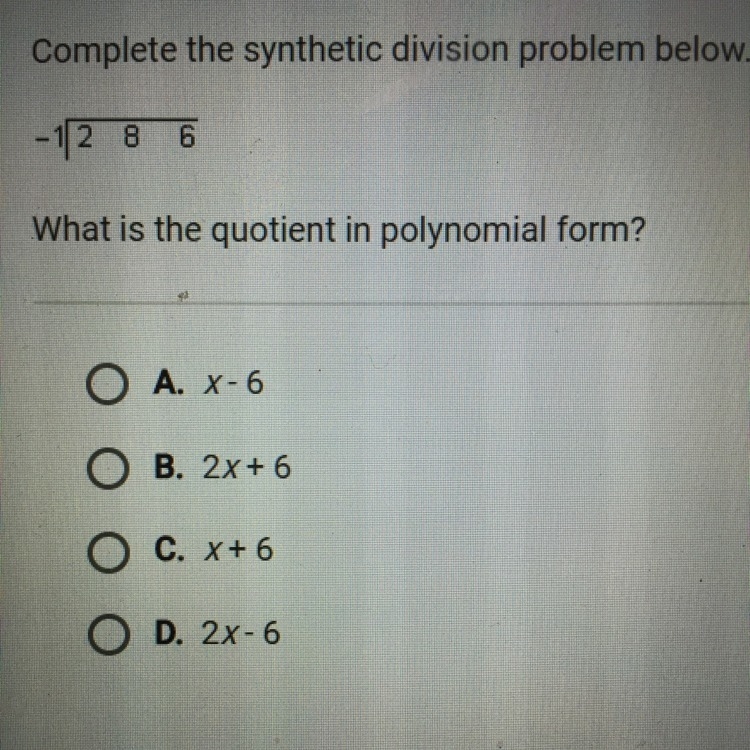 Complete Synthetic division-example-1