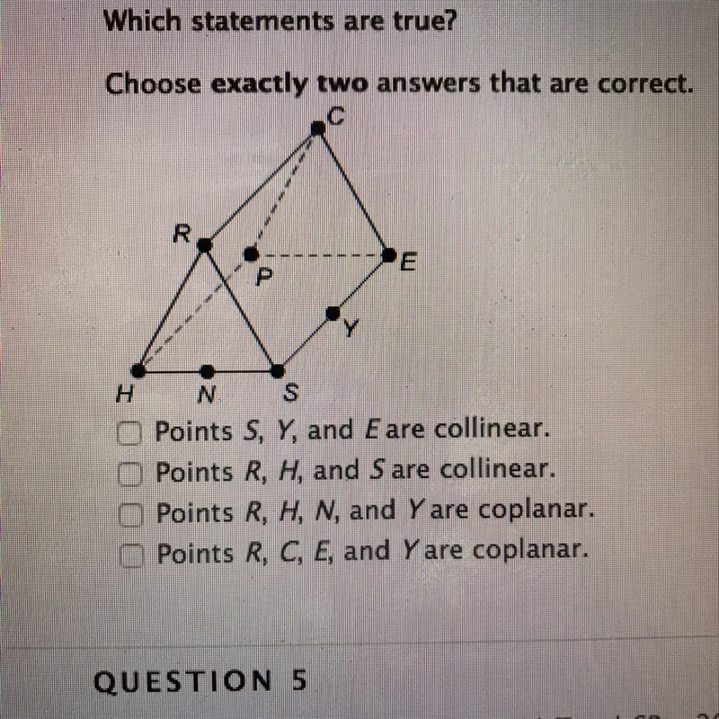 Which statements are true? Choose exactly two answers pls!-example-1