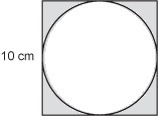 A circle is drawn within a square as shown. What is the best approximation for the-example-1