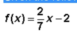 Please help me 1. Given the following linear function sketch the graph of the function-example-1