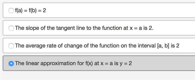 If f is a function such that f(b)-f(a)/b-a=2, then which of the following statements-example-1