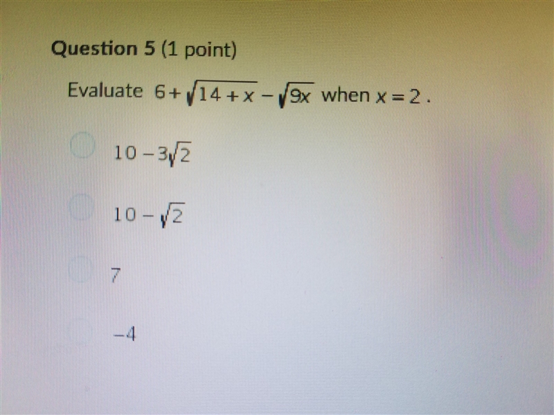 Something about evaluating numbers or something. Question is in the picture.-example-1