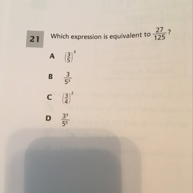 Which expression is equivalent to 27/125?-example-1