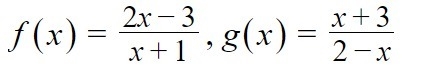 ALGEBRA 2!!!!!!!!! SHOW YOUR WORK!!!!!!!!!!!!! Do f(g(x)) and g(f(x))-example-1