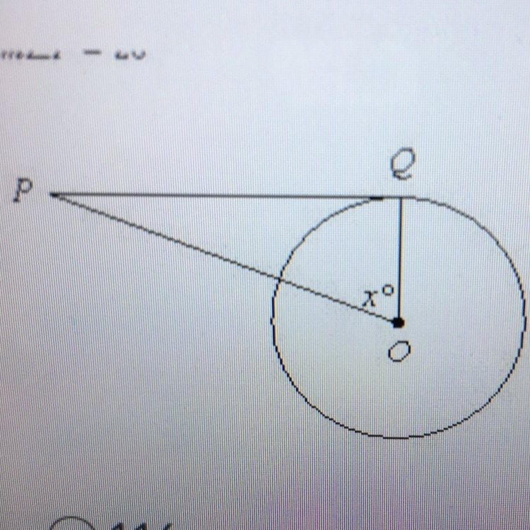 Assume that lines that appear to be tangent are tangent. O is the center of the circle-example-1