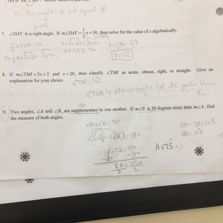 Can someone please check my answers, especially number 9.-example-1