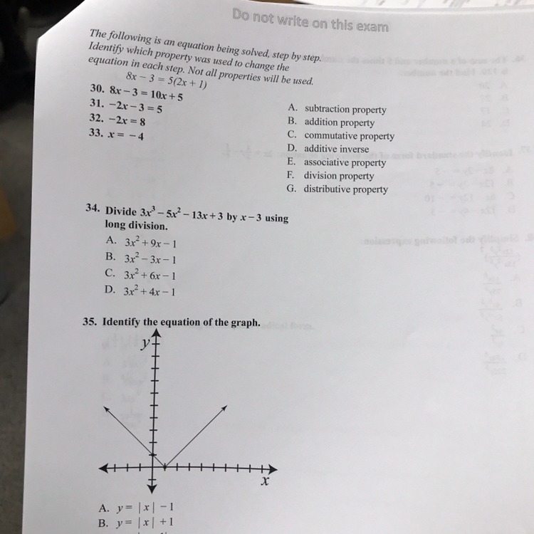 Any help will do I can’t answer 30-35 I’m confused and I keep getting t wrong-example-1