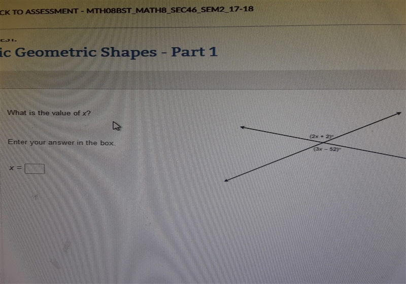 What is the value of x-example-1