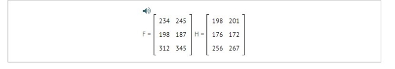 The two matrices show the cost of three different electronics prices (rows) at two-example-1