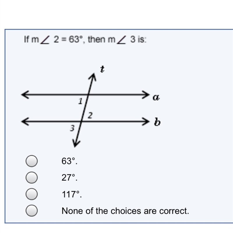 If m < 2 = 63, then m < 3 is:-example-1