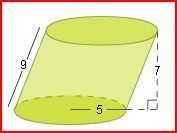 What is the volume of the cylinder below? A. 70 units3 B. 175 units3 C. 225 units-example-1