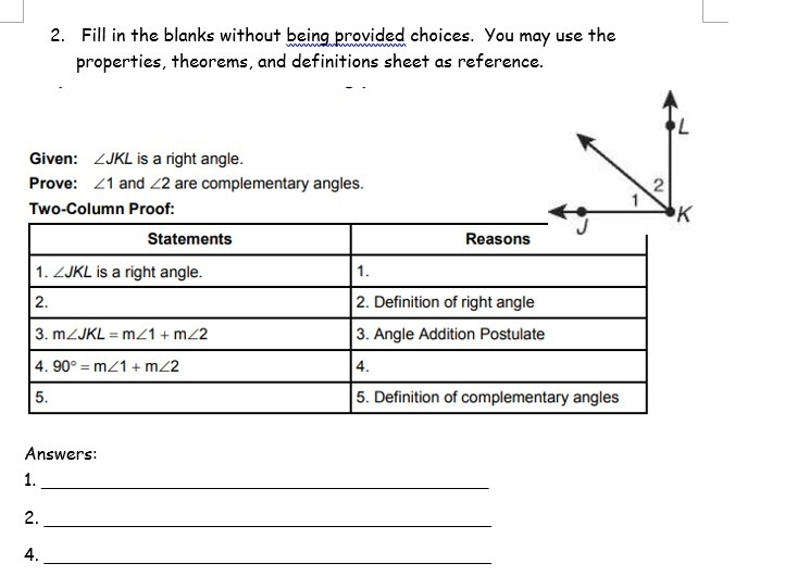 Geometry help please Two Column Proofs-example-1