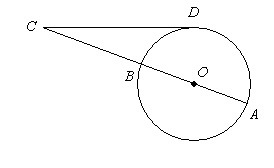 4. Find the diameter of the circle for BC = 10 and DC = 23. Round to the nearest tenth-example-1