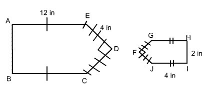 Given the figures are similar, calculate the perimeter of the ABCDE.-example-1