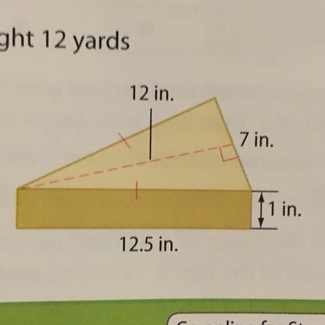 Find the amount of cardboard needed to make a box for a single slice of pizza. The-example-1