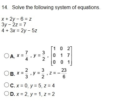 Algebra Question ( Matrices and Determinants ) 20 point-example-1