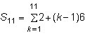 Which of the following represents the sum of the series? 6 + 8 + 10 + 12 + 14 + 16 + 18 + 20 + 22 + 24 + 26-example-2