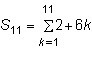 Which of the following represents the sum of the series? 6 + 8 + 10 + 12 + 14 + 16 + 18 + 20 + 22 + 24 + 26-example-3