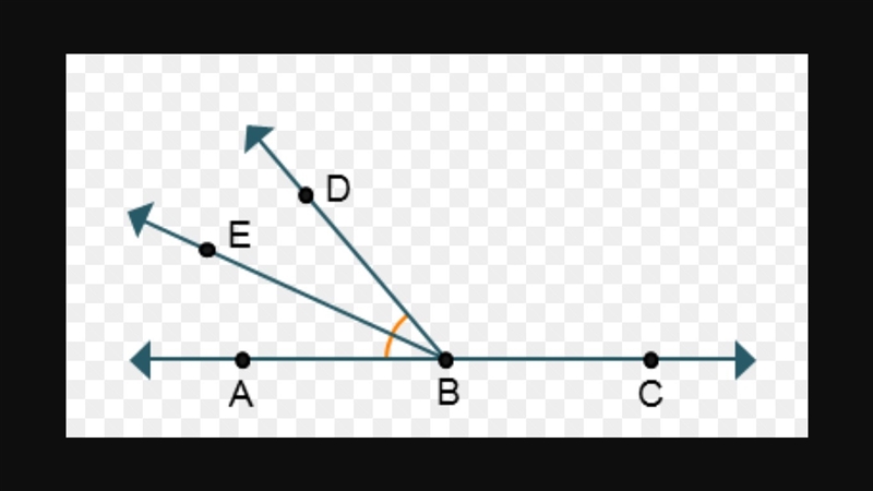 Angle ABC is a straight angle. mDBC = 130° and bisects ABD. What is EBA?-example-1