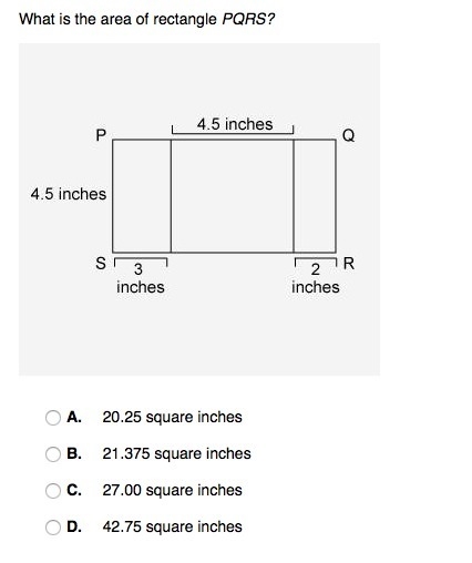 What is the area of rectangle PQRS?-example-1