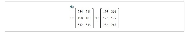 The two matrices show the cost of three different electronics prices (rows) at two-example-1