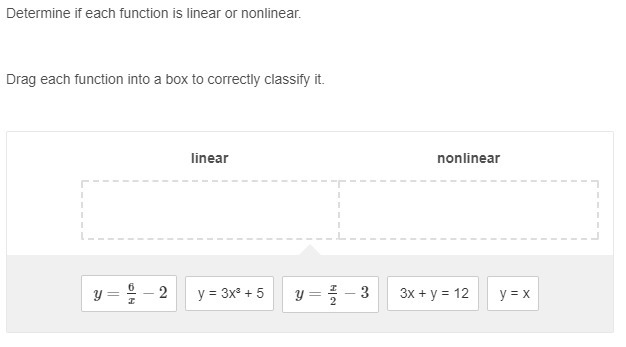 PLEASE HELP ASAP!! Which ones are linear and which ones are nonlinear??-example-1