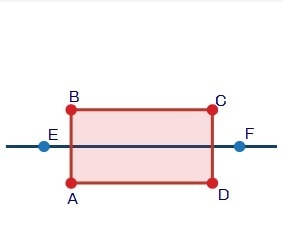 Rectangle ABCD is shown below with line EF passing through the center: If rectangle-example-1