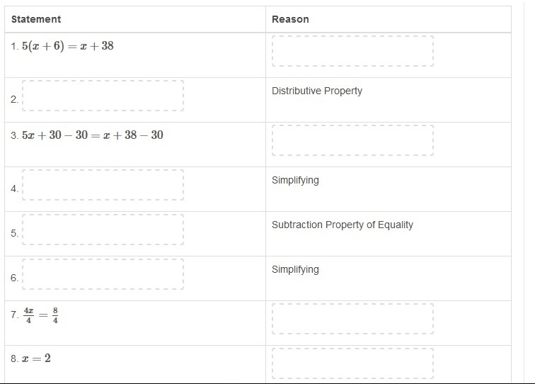 Drag a statement or reason to each box to complete this proof.-example-1