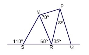 Use the figure below list the sides least to greatest of triangle PRQ.-example-1