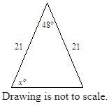 What is the value of x? A. 142 B. 132 C. 71 D. 66-example-1