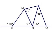 Use the figure below to determine the relationship between the lengths of pq and pr-example-1