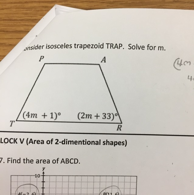 Solve for m ?( geometry?)-example-1