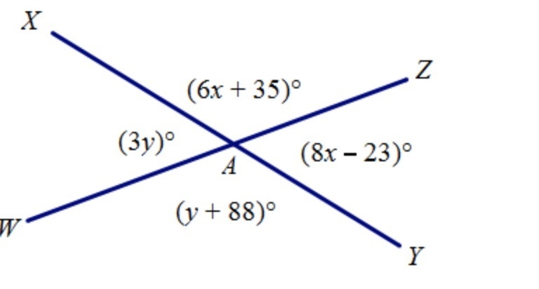 Analyze the diagram below and complete the instructions that follow. Find the values-example-1