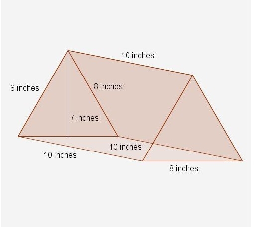 Nikki use some cloth to make a miniature tent, as shown in the figure. How much cloth-example-1