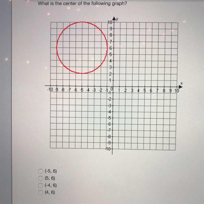 10 Points!! I want to say it’s (-5,6) but I’m not sure :/ I’m terrible in math-example-1