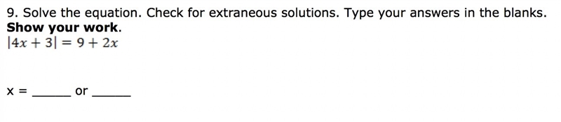 Solve the equation. Check for extraneous solutions please help!!!-example-1