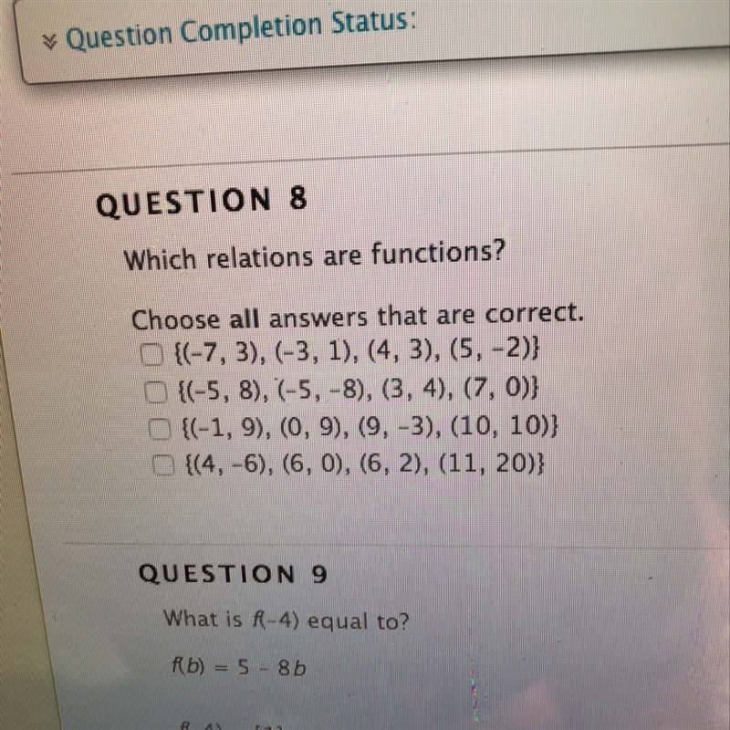 Which relations are functions?-example-1