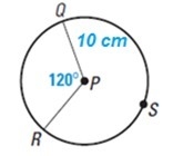 URGENT 10PTS PLEASE HELP!!! What is the length of the arc QR? 103π103π 13π13π 53π53π 203π203π-example-1