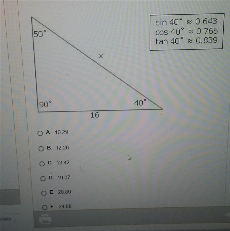 what is the approximate value of x in the diagram below hint you will need to use-example-1