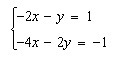 What is the solution to the following system? A. Infently many solutions B. no solutions-example-1