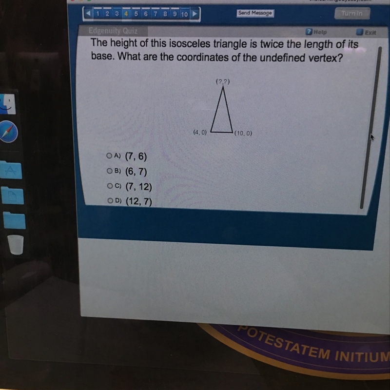 The height of the isosceles triangle is twice the length of its base what are the-example-1