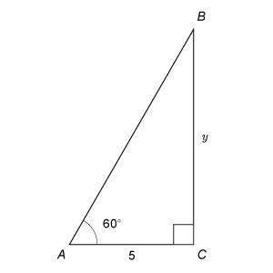 What is the value of y? Enter your answer, as an exact value, in the box.-example-1