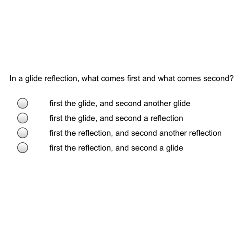 In a glide reaction what comes first and what comes second?-example-1