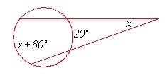 X = a) 20 b) 40 c) 80-example-1