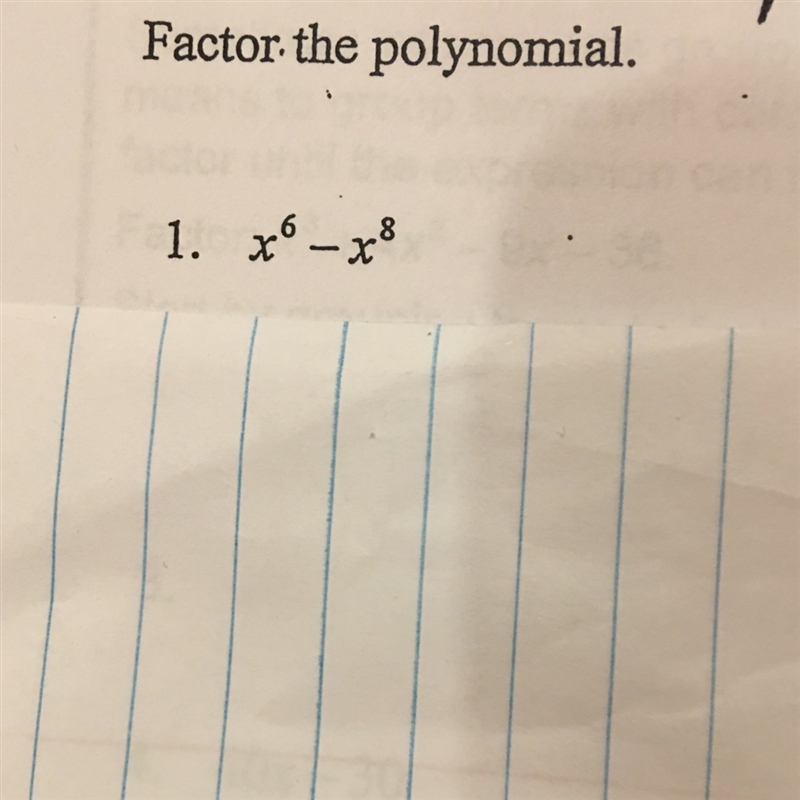 Factor the polynomial.-example-1