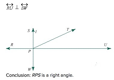 Conclusion: RPS is a right angle. Which of the statements supports the conclusion-example-1