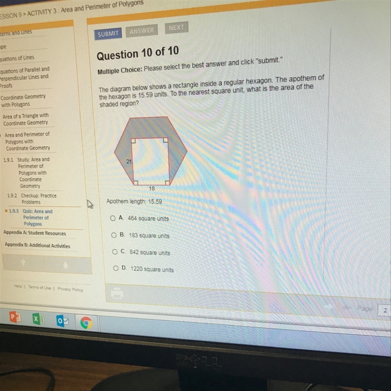 Solve the hexagon. This is my last question-example-1