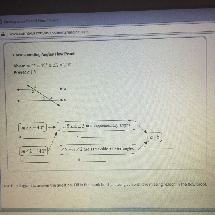 Fill in the blank for the missing reason in the flow proof.-example-1