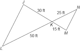 Which postulate or theorem can be used to prove that △JKL is similar to △MKN? A. SSS-example-1